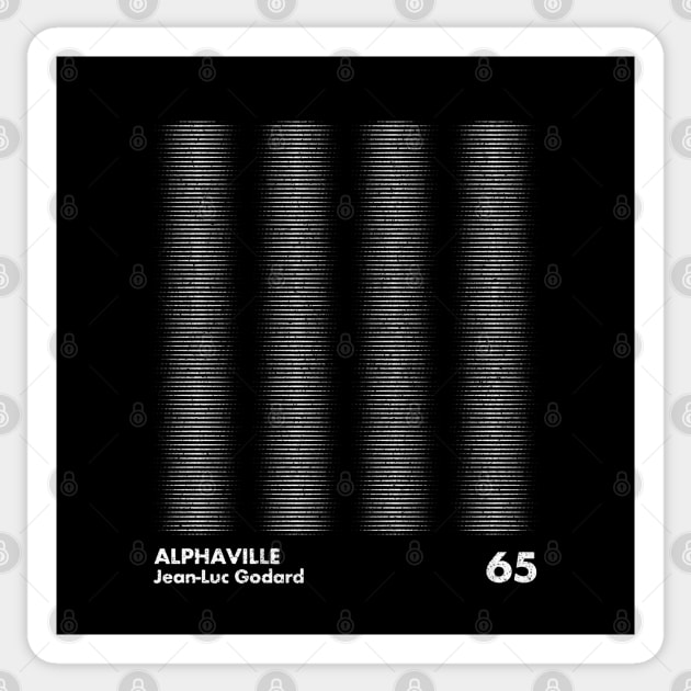 Alphaville / Minimal Graphic Design Tribute Sticker by saudade